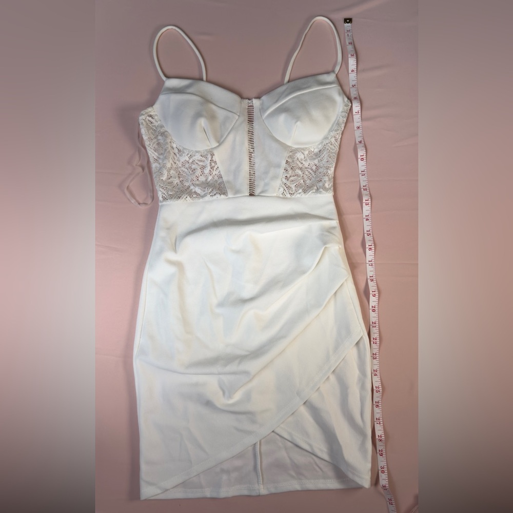 Elegant White Lace Women Dress